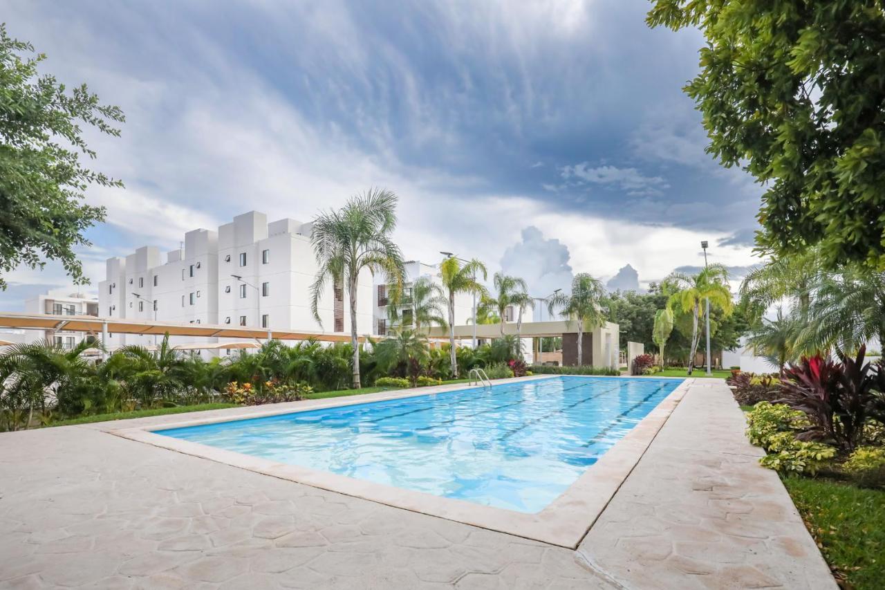 Departamento Lirios Residencial Para 5 Alberca Cancun Exterior photo
